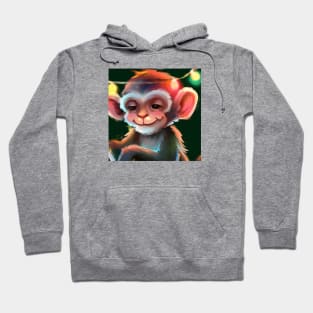 Cute Monkey Drawing Hoodie